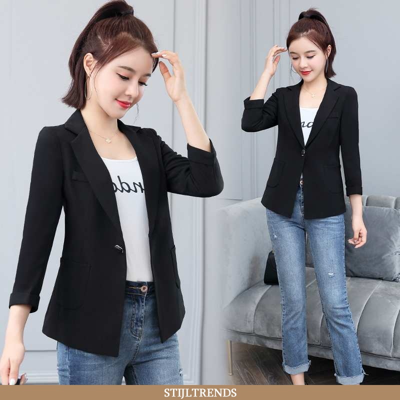 Blazer Dames Pak Jasje Kort Elegante