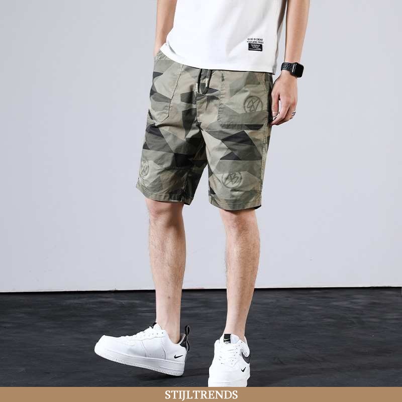 Broek Heren Korte Broek Casual Camouflage