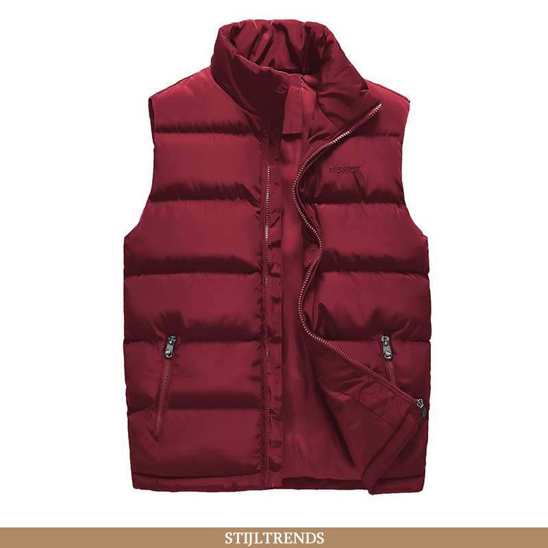 Gilet Heren Onderhemd Casual Rood