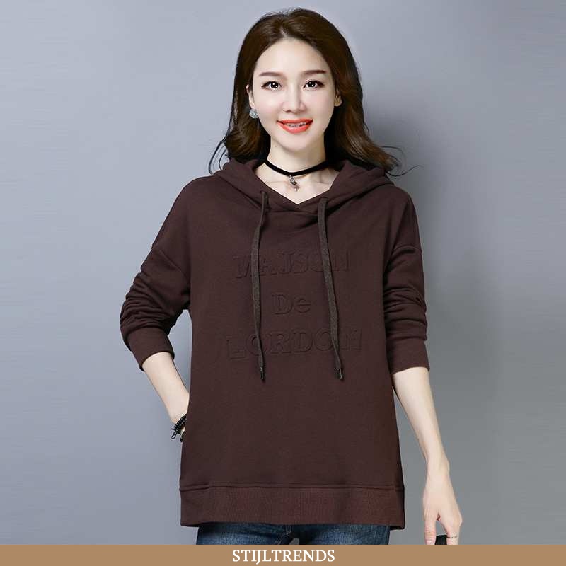 Hoodie Dames Casual 2020 Bruine