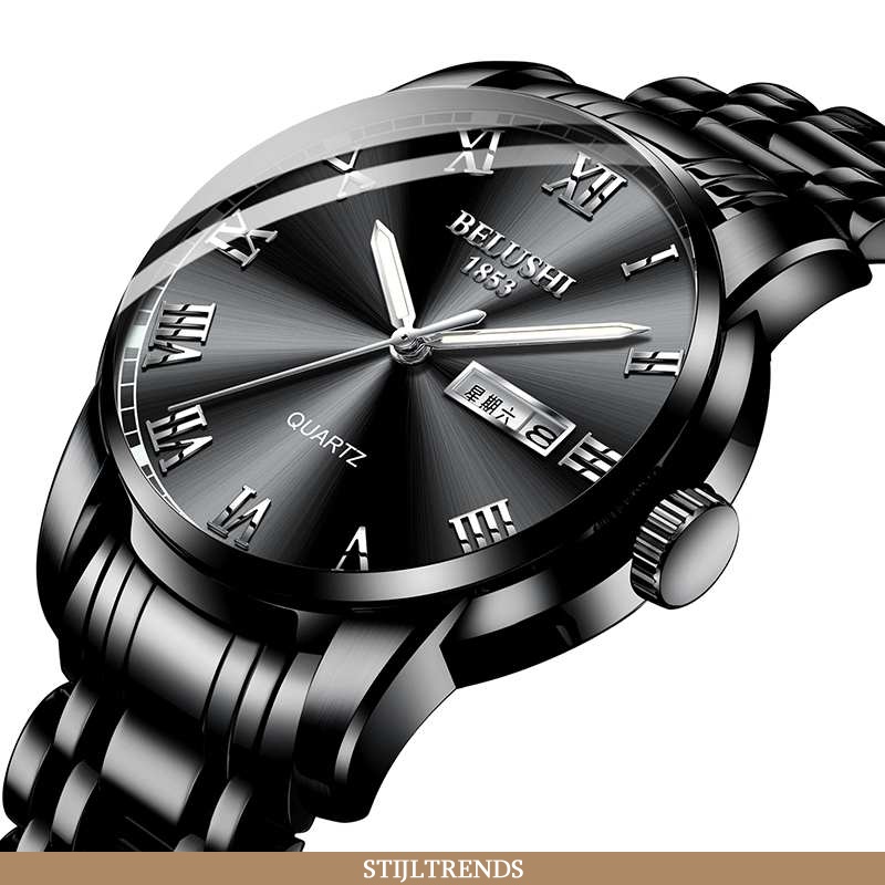 Horloge Heren Trendy Zwart Zwarte