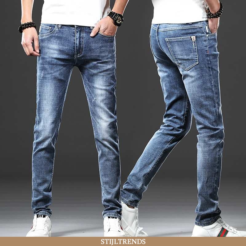 Jeans Heren Blauw Blauwe