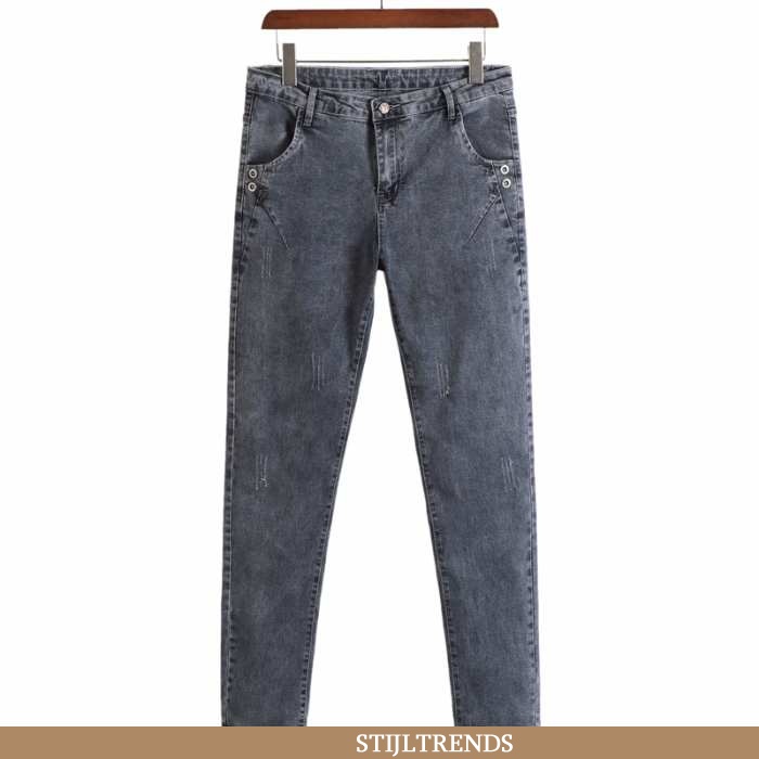 Jeans Heren Broek Denim Slim Fit Mannen