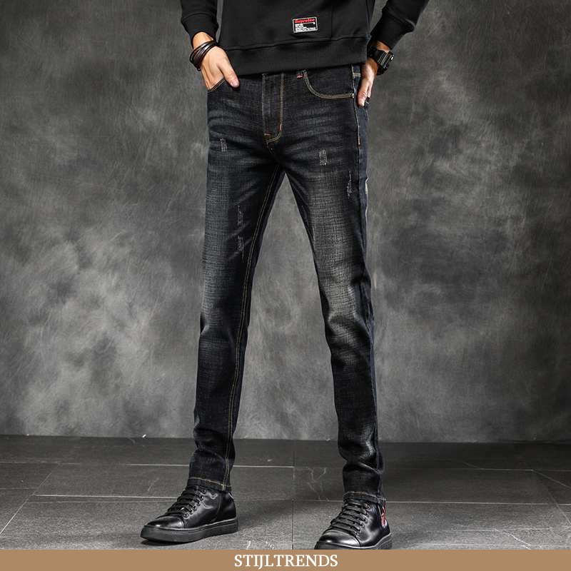 Jeans Heren Broek Skinny Nieuw