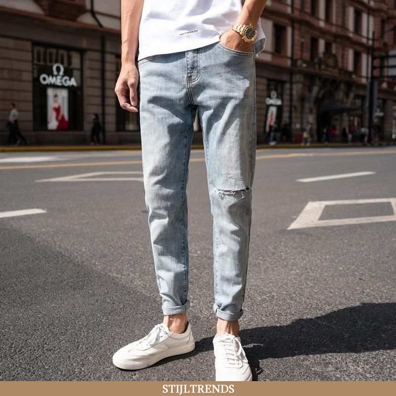 Jeans Heren Broek Trendy Mannen