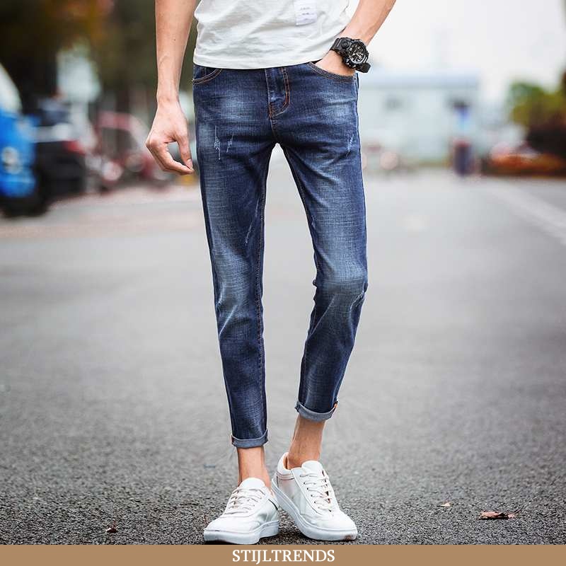 Jeans Heren Casual Broek Trendy Mannen