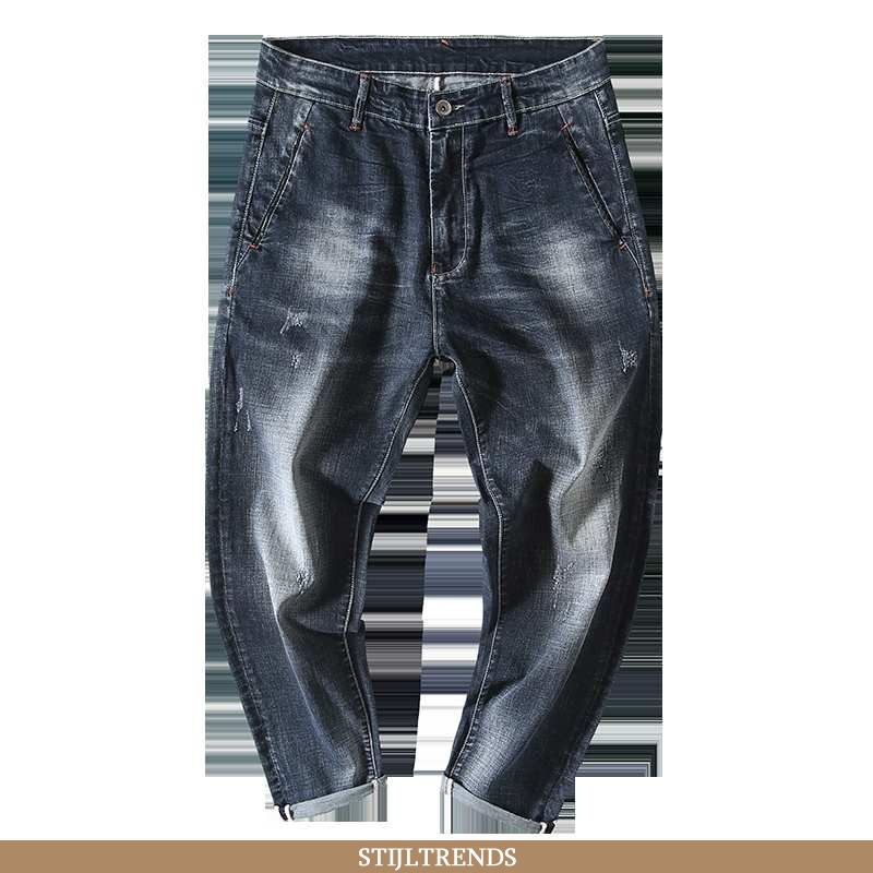 Jeans Heren Spijkerbroek Jeans Grote Maten Donkerblauw