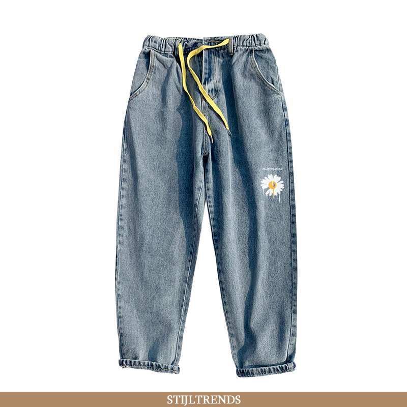 Jeans Heren Spijkerbroek Jeans Print Licht