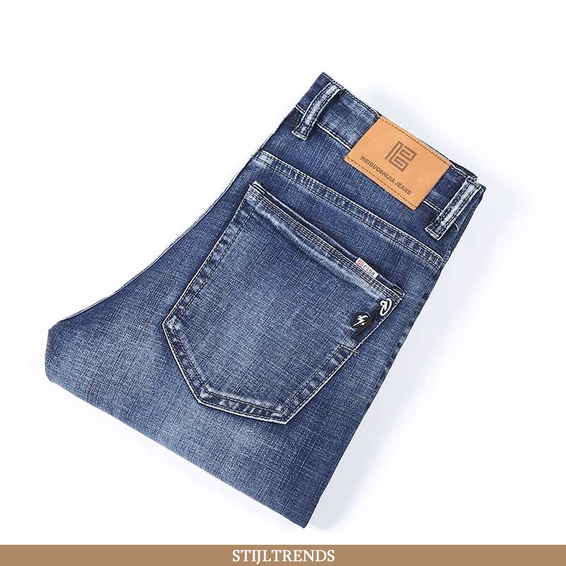 Jeans Heren Spijkerbroek Jeans Straight Blauw