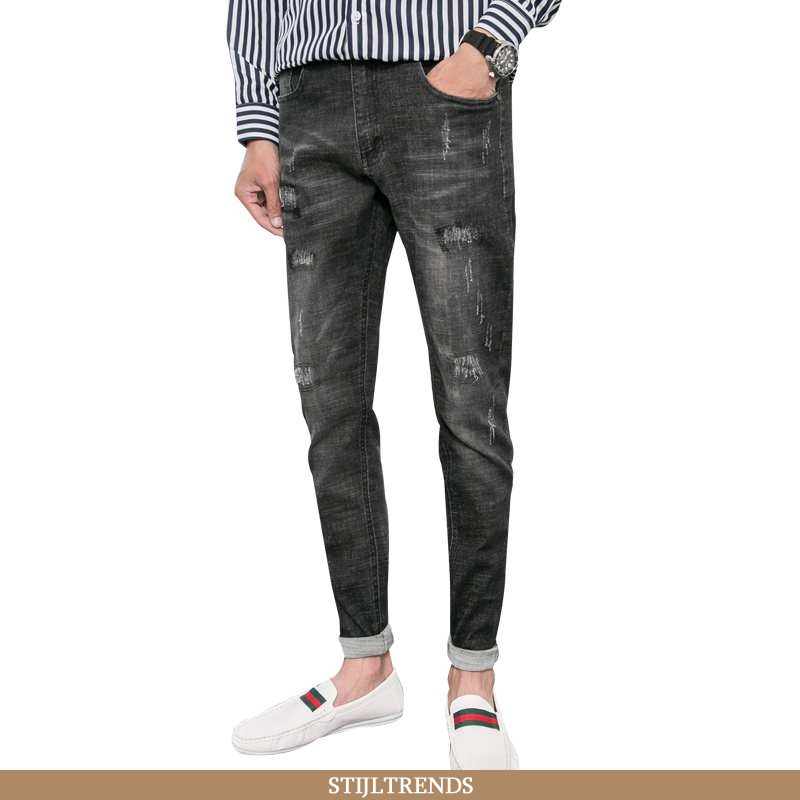 Jeans Heren Spijkerbroek Jeans Winter Zwart