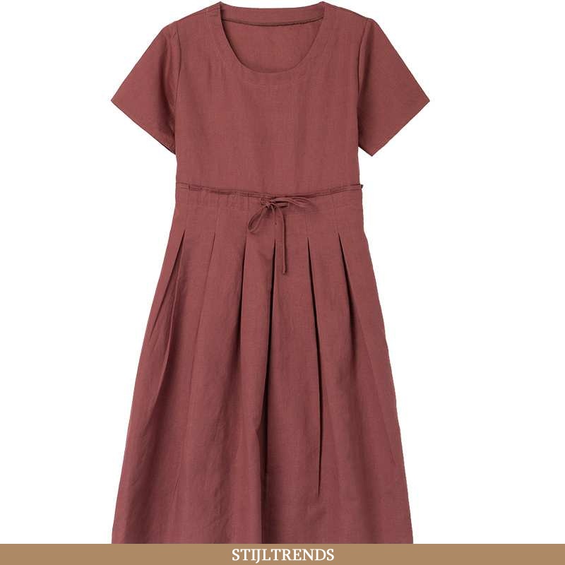 Jurk Dames Trendy Gemiddelde Bordeaux