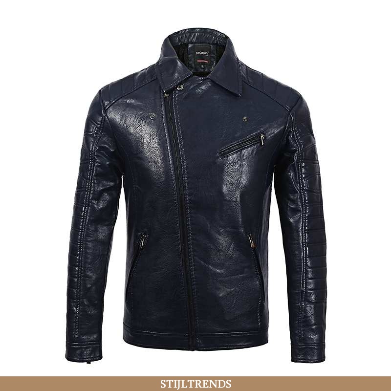 Leren Jas Heren Jas Suede Biker Europa