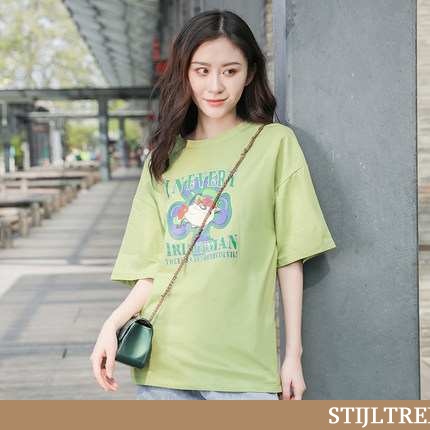 T-shirts Dames Trendy Alle Wedstrijden Groen