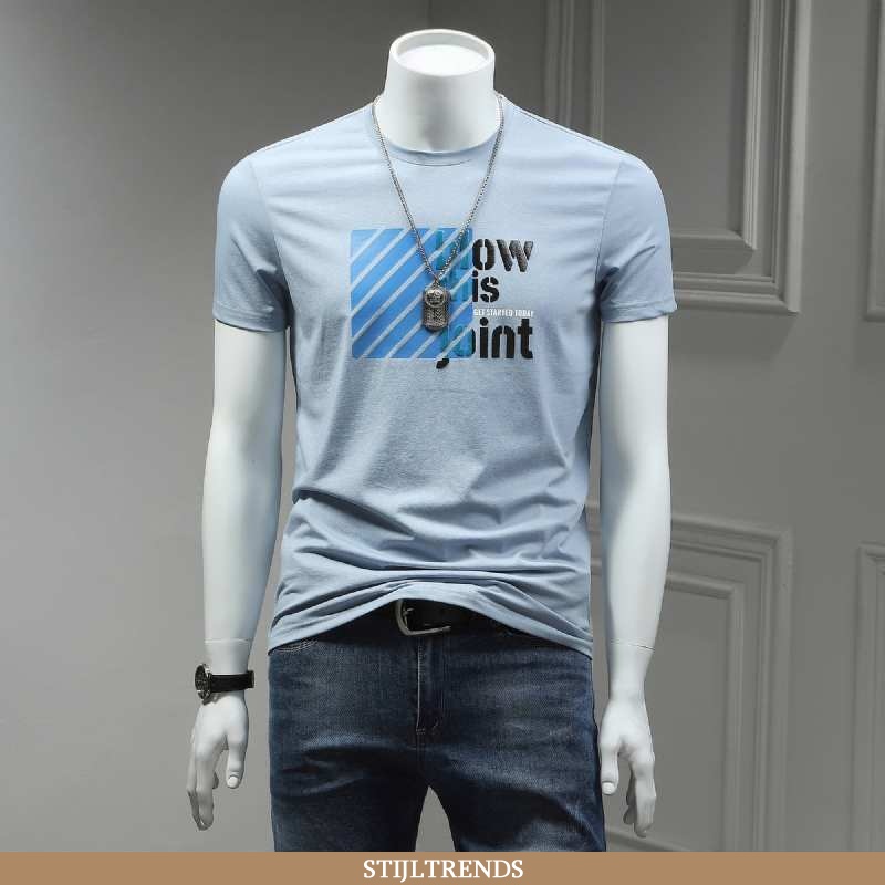 T-shirts Heren Katoenen Trendy Zuiver