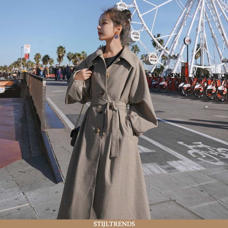 Trenchcoat Dames Lente Khaki