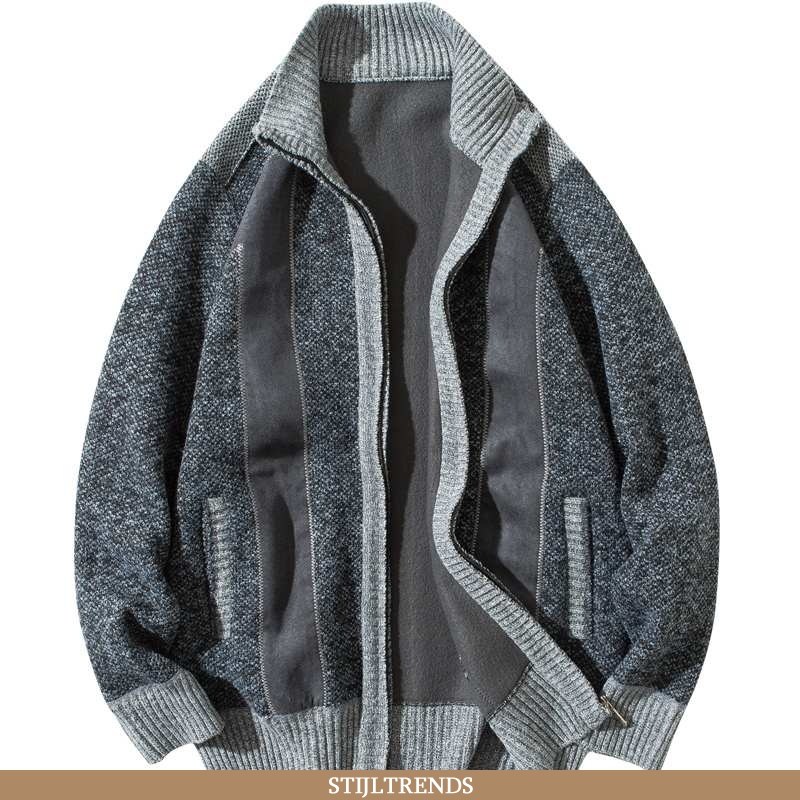 Trui Heren Cardigan Suede Winter Mannen