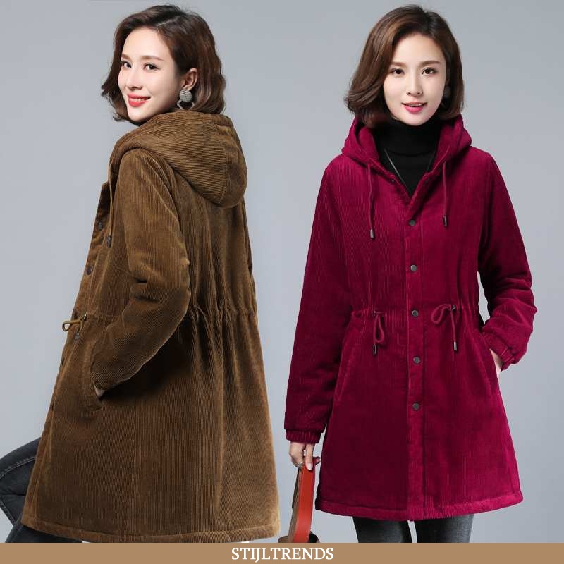 Winterjas Dames Trenchcoat Katoenen Winter Gemiddelde